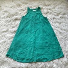 Loft Green Peekaboo Neckline Halter Shift Dress