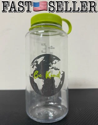 Nalgene Sustain Quest 32oz. Wide Mouth Water Bottle - Clear, Be Kind - NEW!