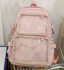 Japanese Anime Girls Student Handbag Backpack Ita Bag Transparent Bag Book bag