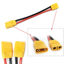 12awg SILICON WIRE MALE XT-90 XT90 TO XT60 XT-60 FEMALE BATTERY ADAPTER LIPO