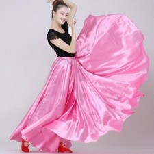 Gonna Da Danza Latina In Satin Per Donne Frill Spagnola Moderna Costumi Da Ballo