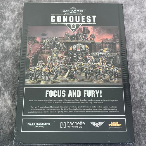 Warhammer 40k Conquest Space Marine Silver Templars Codex OOP Brand NEW Sealed - Picture 3 of 3