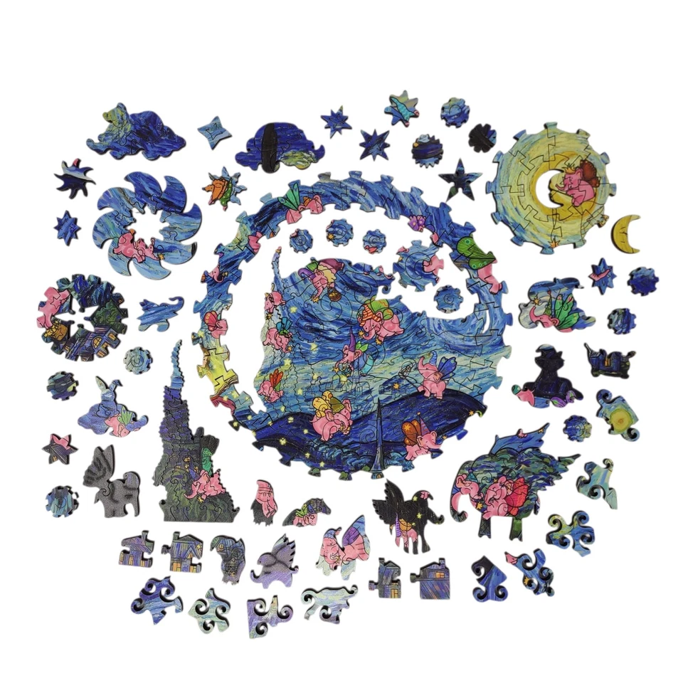 Rompecabezas de madera para adultos de FoxSmartBox - 400 piezas - La noche de verano Foto 2 de 4