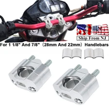 Motorcycle Handlebar Risers Universal Handle Bars Mount Clamps Fit for 22 28mm