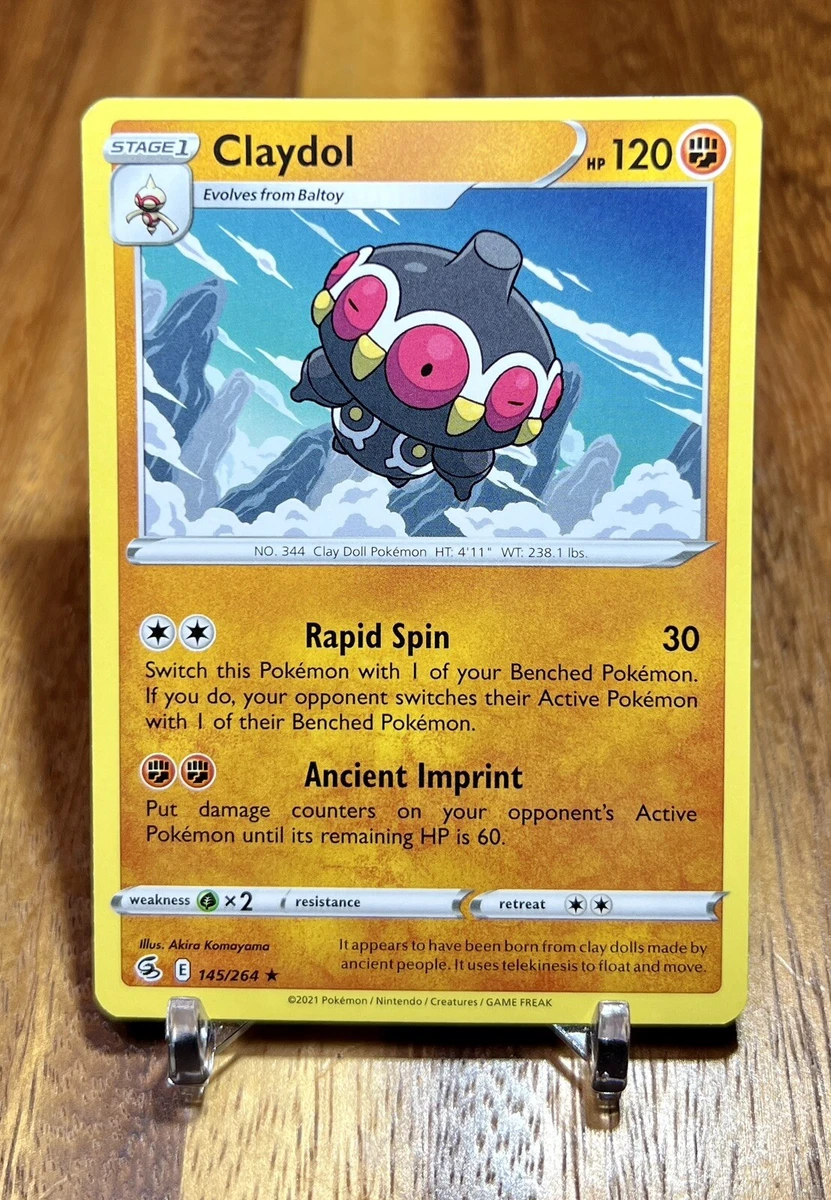 Claydol 145/264 Rare Non Holo Fusion Strike Pokemon Card NM