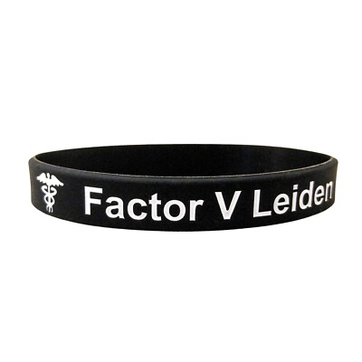 Awareness Wristband For Blood Clots Medical Alert ID Factor V Leiden Support Men