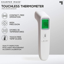 SHARPER IMAGE Digital Touchless Smart Forehead Thermometer, High-Precision