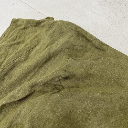 Asos Design grün khaki Leinen hinten offen drapierte Taille Midikleid Damengröße 4 - Bild 8 von 8