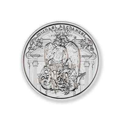 #ad MICHAEL THE ARCHANGEL 1 oz. 999 Fine Silver Round BU INTAGLIO IN STOCK $105.95