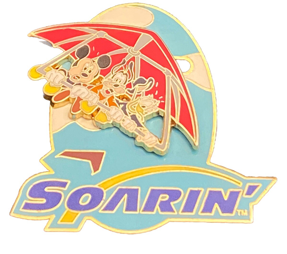 Disney's Soarin' Mickey, Goofy & Donald 3D Moving Pin