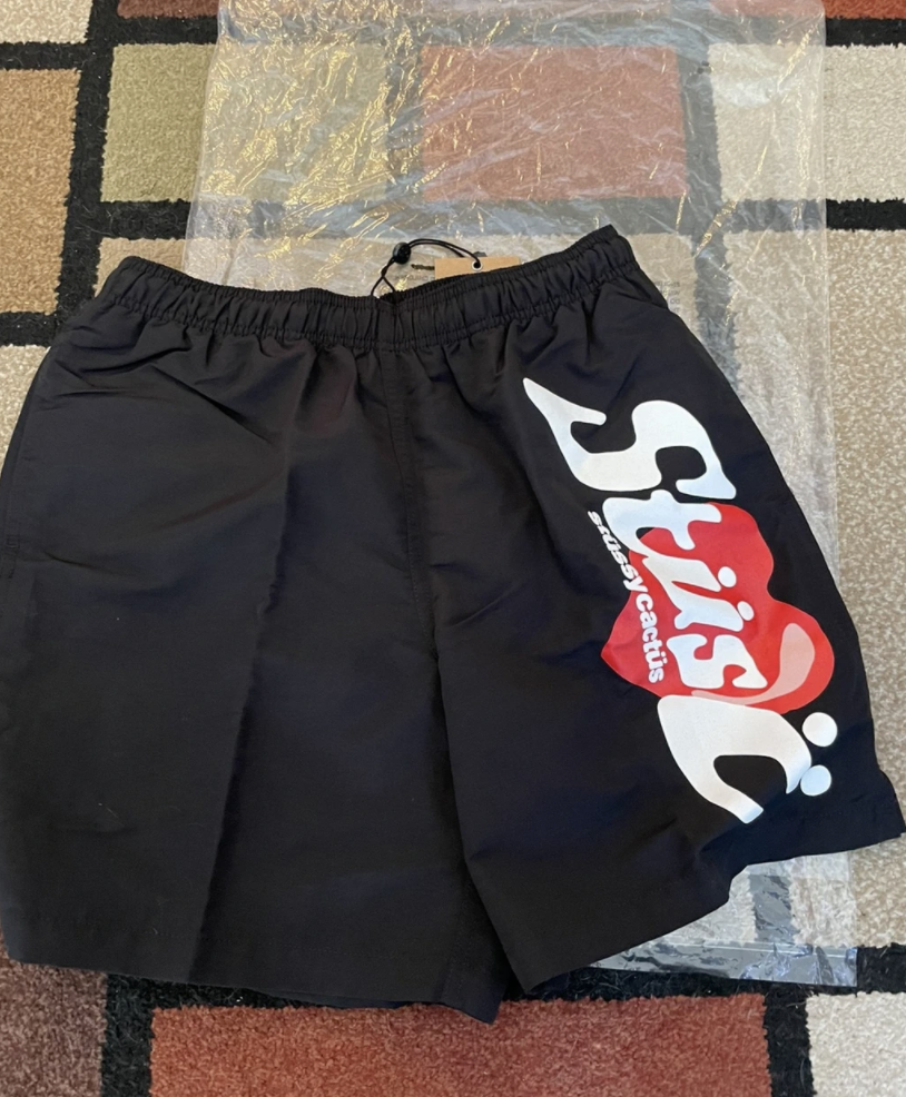 Cactus Plant Flea Market × Stussy CPFM Heart Water Shorts Black size XL