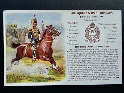 Geschichte & Tradition 4. QUEEN'S OWN HUSARS Postkarte von Gale & Polden Nr. 14