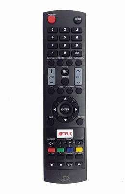 GJ221-C Remote Control for Sharp AQUOS TV LC-32/40/43/48/55/65LE653U Series