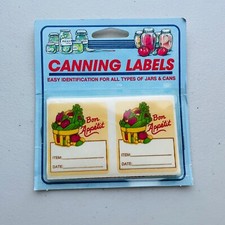 Vintage Canning Jar Stickers Labels 20ct Midwestern Label Co Made in USA NEW