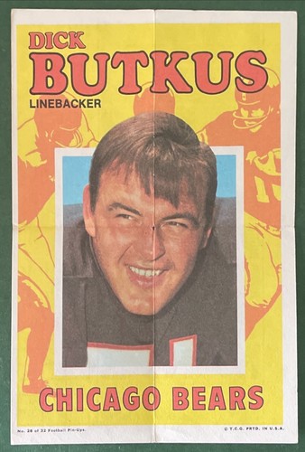 51 years ago, No. 51 Dick Butkus caught a pass on a PAT to give the