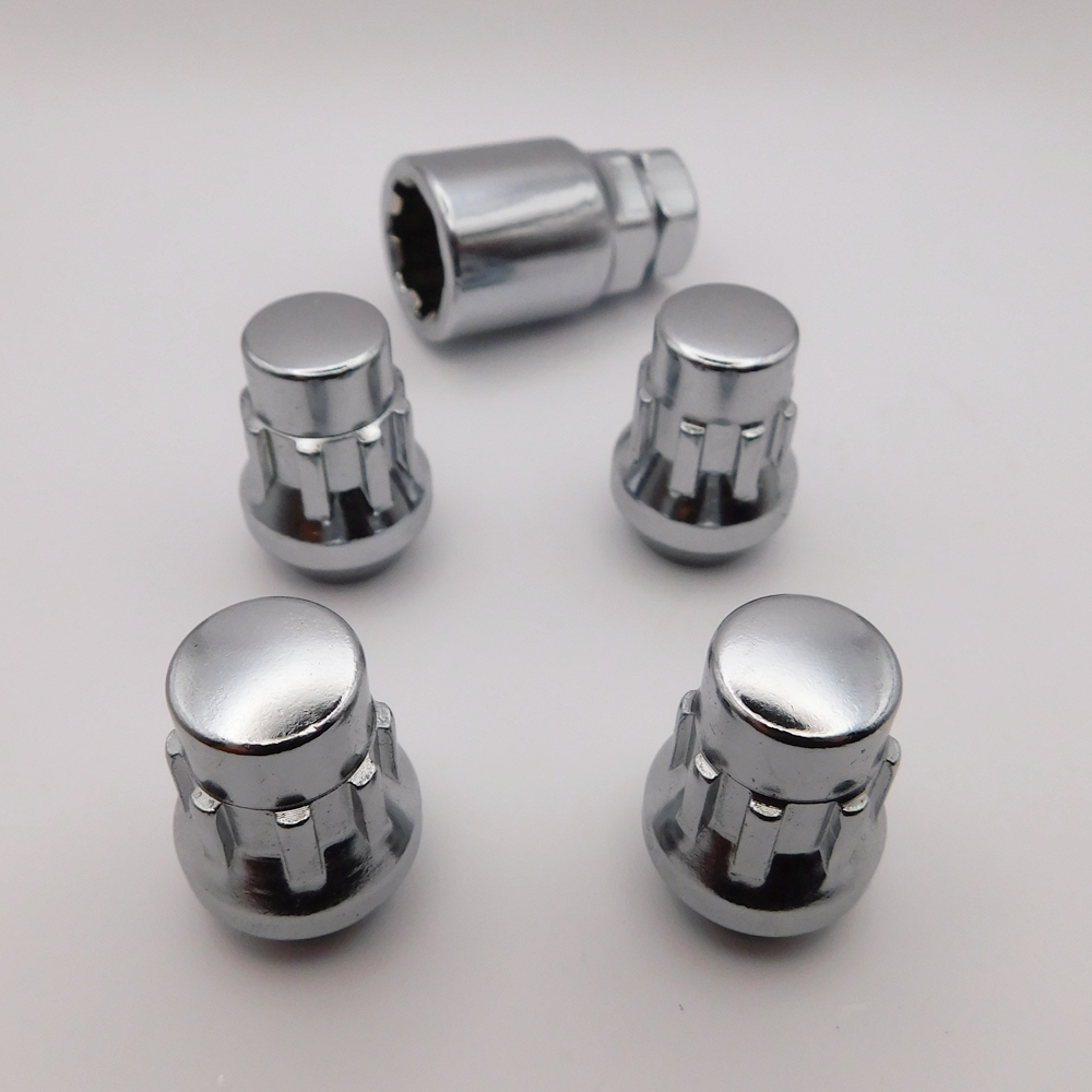 4x TRILOCK O/E Spec Alloy Locking Wheel Nuts (M12x1.5) fits VAUXHALL