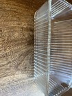 VTG 8x4 Clear Ribbed Glass Refrigerator Dish Base  rectangle Perfect — photo 2