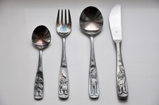 WMF Besteck Kosmonaut Mondlandung Kinder Besteck SILBER TOPP SELTEN