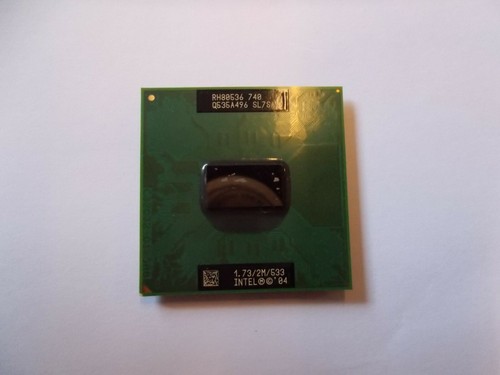 CPU Intel Pentium M 1.733 GHZ 533 MHZ 2 MB, SL7SA, RH80536, 740, #Su 206 - Picture 1 of 2