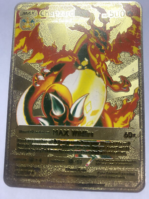 POKEMON Gold Charizard DX Vmax Tag Team Card HP 500 | eBay