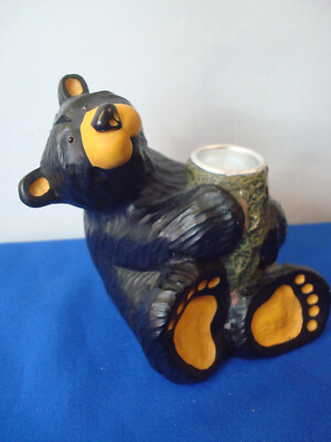 Bear Foots Bears Candle Holder Miles & Constance ByJeff Fleming Big Sky Carvers 