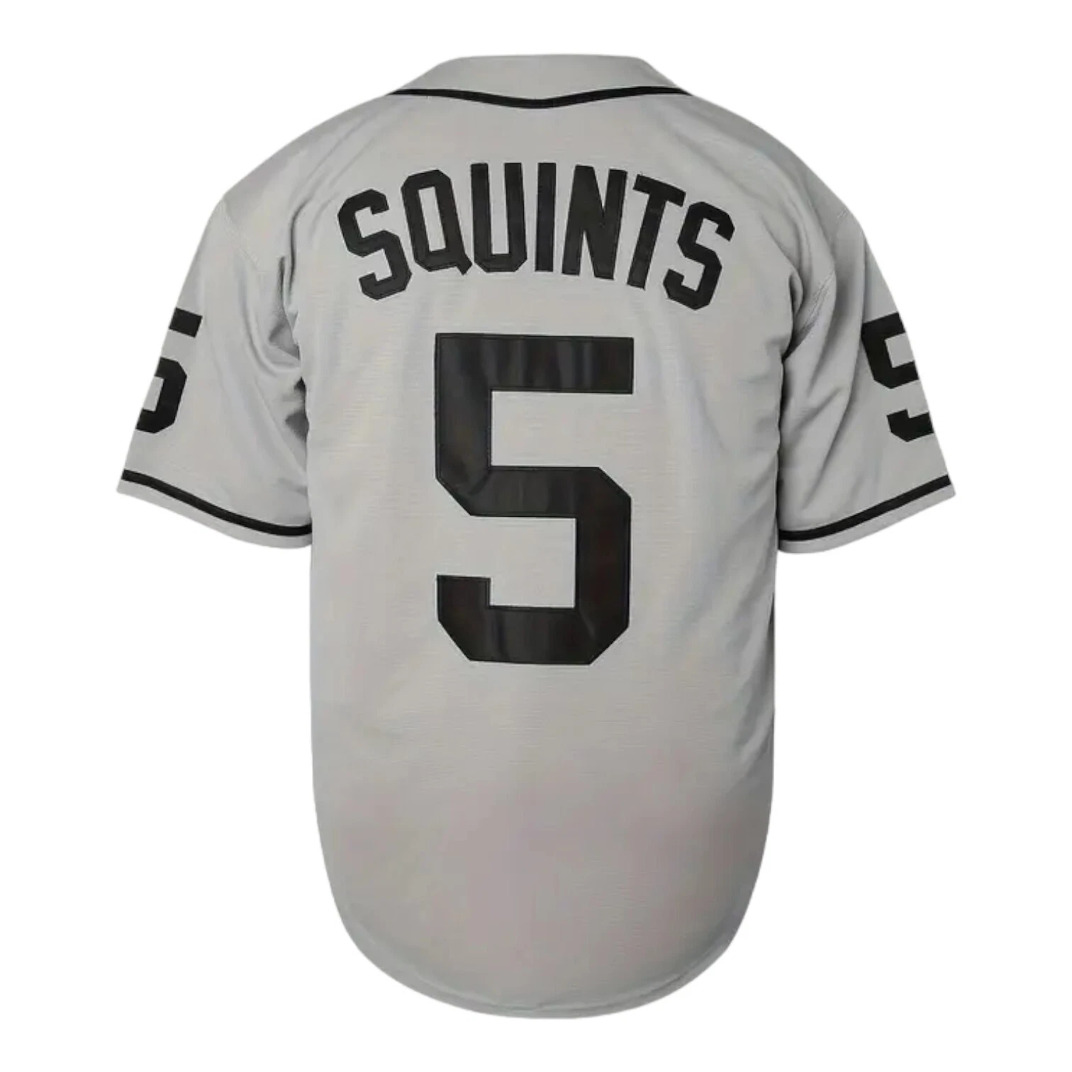 Sandlot Baseball Jersey Squints #5 Gray Stitched