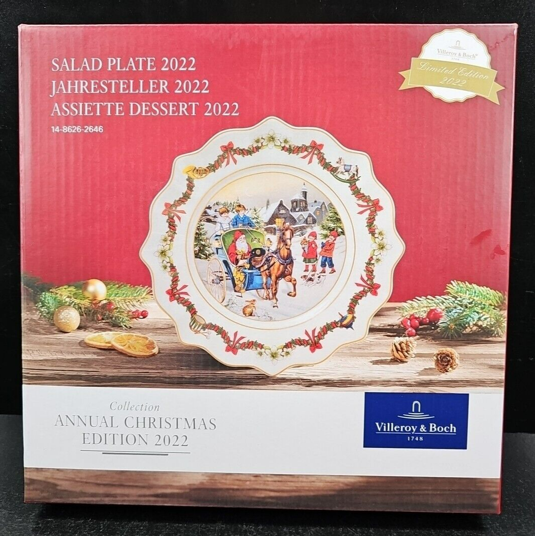 Villeroy & Boch 2022 Annual Christmas Edition Salad Plate Holiday