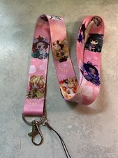 Demon Slayer Kimetsu No Yaiba Anime Cute Lanyard Strap ID Badge Keychain Phone