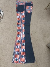 BELL BOTTOM pants stars and strips 1970'S original vintage HARD TO FIND perfect