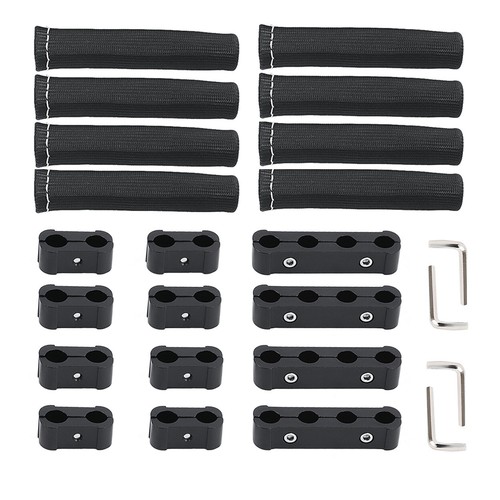 Spark Plug Heat Shield Protector Engine Spark Plug Wire Separator Black 20Pcs - Picture 5 of 17