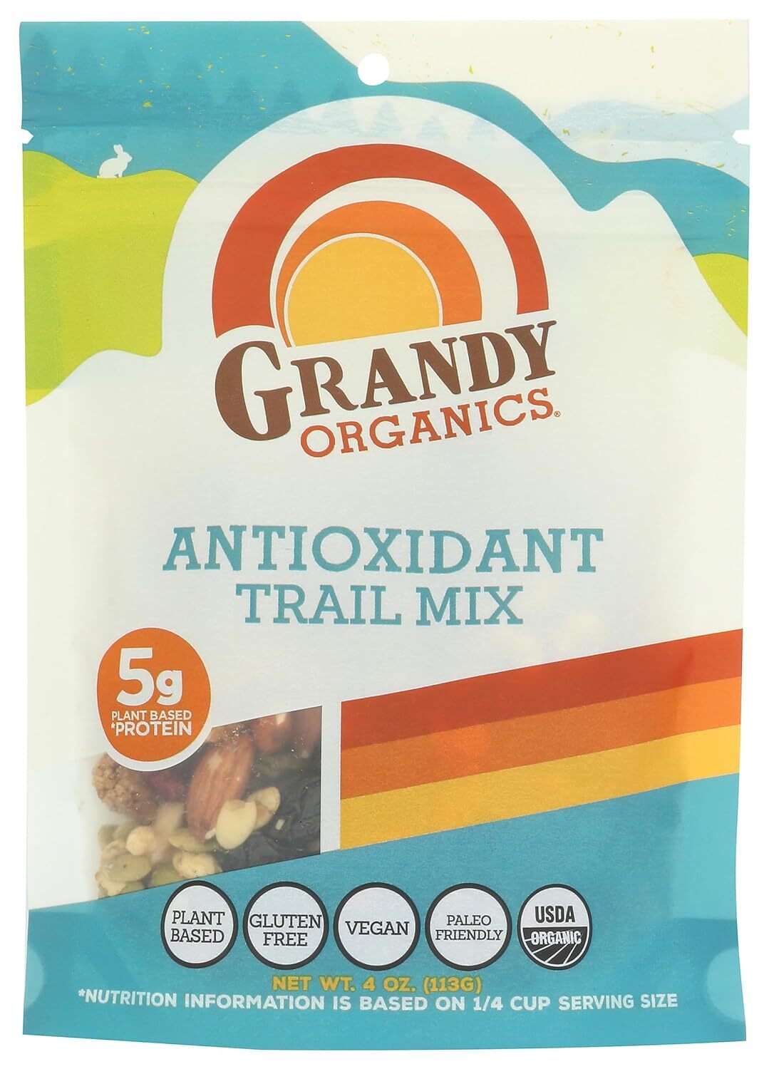 Смесь органических антиоксидантов Grandy Organics Trail Mix 4 унции