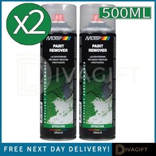 2 x MOTIP PAINT REMOVER STRIPPER GEL SPRAY 500ML REMOVES OLD LAYERS OF GRAFFITI