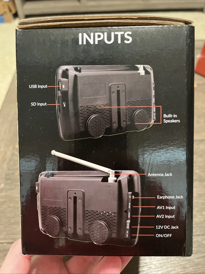 Supersonic SC-195TV 7" SDTV LCD TV - Black New In Box - Image 4 of 4