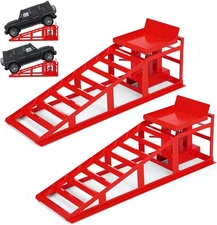 Car Lift Hydraulic Ramps 2-Pack 12,000 lbs Heavy Duty Steel Adjustable Height,RD
