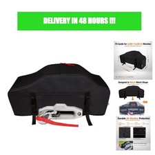 Eudora Waterproof Winch Cover for 8000-13500 lb Electric Winch, Zipper