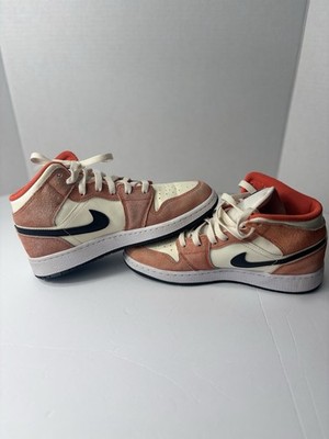 Nike Air Jordan 1 Mid Apricot Orange Colorblock DV1336-800  display picture 1