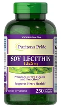 Puritan's Pride Soy Lecithin 1325 mg - 250 Rapid Release Softgels