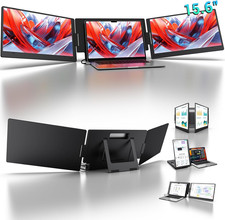 15.6" Laptop Screen Extender, 1080P FHD IPS Portable Monitor, One Cable USB-C Tr