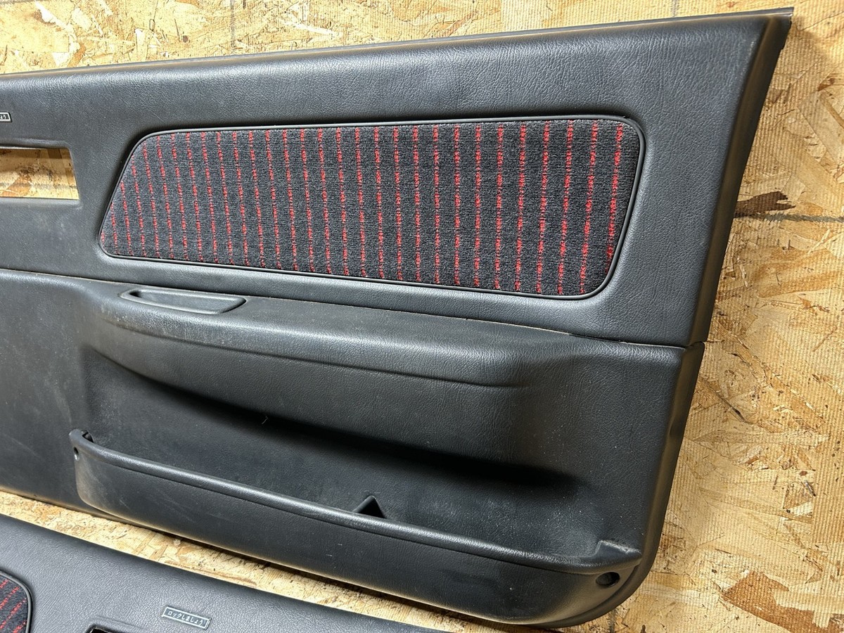JDM 88-91 HONDA CRX EF8 CIVIC HB EF9 OEM POWERED RED BLACK DOOR