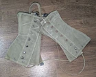 WW2 1938 US Army S-4450 Canvas Gaiters Wrapping Leggings WWII MILITARY Size 2R