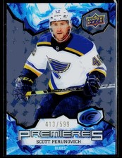 2021-22 Upper Deck Ice Blue #413/599 Scott Perunovich #233 Rookie