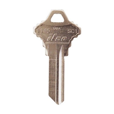 KABA ILCO 1145-SC1 Key Blank,Brass,Type SC1,5 Pin,PK10 1GAJ7