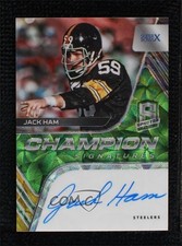 2020 Spectra Champion Signatures Neon Green Prizm 1/25 Jack Ham Auto HOF 5l2