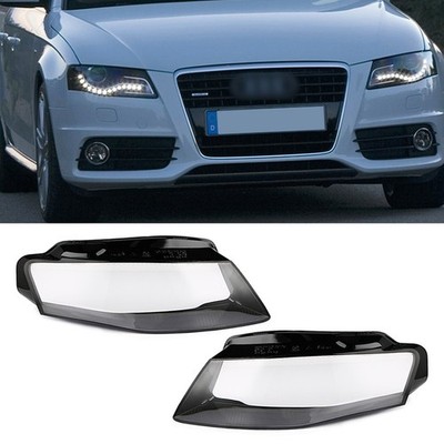Paar Klar Scheinwerferglas Streuscheibe Abdeckung Für 2009-2012 Audi A4 B8