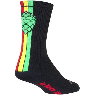SockGuy Crew Hoppyness Socks - 6 inch, Black, Large/X-Large CRHOPPYNESS L