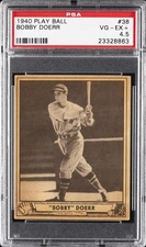 1940 PLAY BALL #38 BOBBY DOERR PSA 4.5