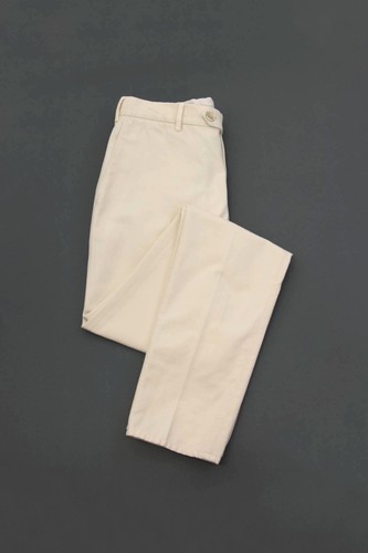 Pantalon Homme Brunello Cucinelli En Cachemire Mixte – Coupe Sur Mesure Taille 50/34US – Style élégant Plissé Droite – Neuf Avec étiquette