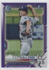 2021 Bowman Chrome Prospects Purple Refractor 48/250 Hyun-il Choi #BCP-130 i6k
