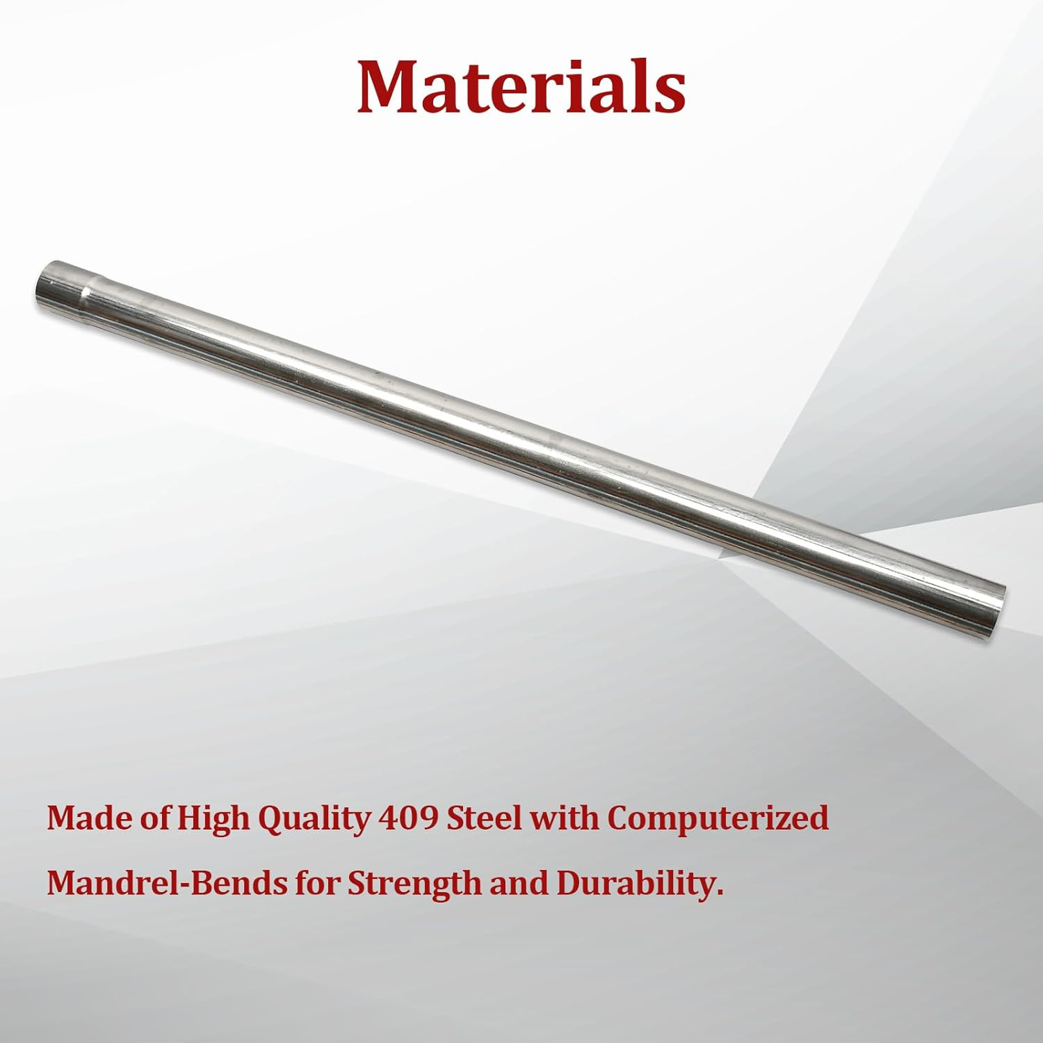 409 Steel 2.5'' Inch OD Straight Exhaust Pipe Mandrel Tubing Pipe 48" / 4 Ft Lon