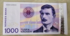 NORVEGIA 1000 corone Tusen Kroner 2001